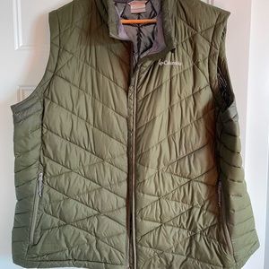 Olive puffer vest